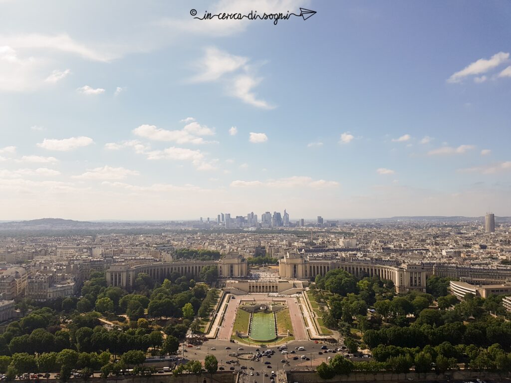 Vista su Parigi dalla Tour Eiffel