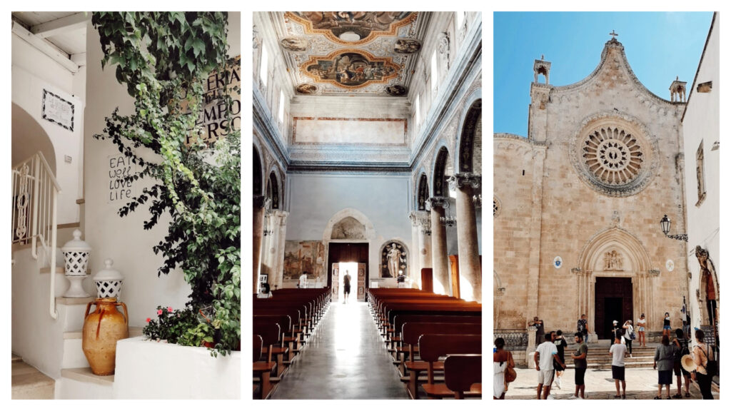 La cattedrale di Ostuni in Valle d'Itria